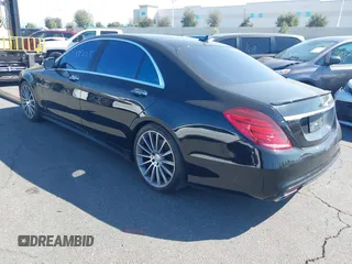 2016 Mercedes-Benz S 550 with VIN WDDUG8CB6GA236557, listed as a IAAI auction lot 41555225 with 128,008 mi miles and . Bid and sale history available at carsss.com. Image 3.
