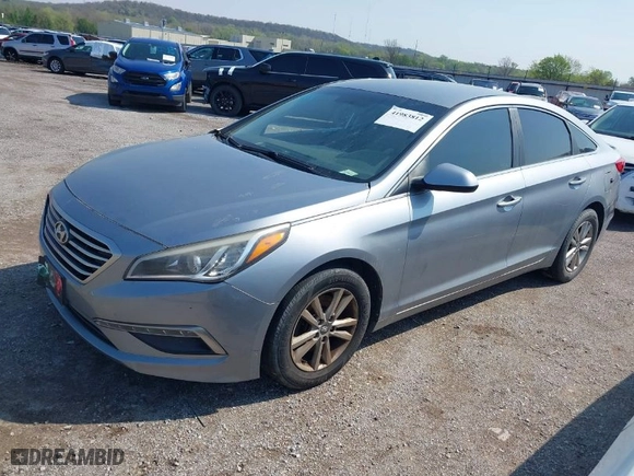 2015 Hyundai Sonata 2.4L SE with VIN 5NPE24AF2FH022216, listed as a IAAI auction lot 41983812 with 205,174 mi miles. Bid and sale history available at carsss.com. Image 2.