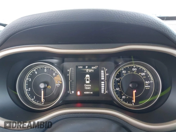 2017 Jeep Cherokee Latitude with VIN 1C4PJLCB3HW516971, listed as a IAAI auction lot 42489832 with 43,304 mi miles and . Bid and sale history available at DreamBid. Image 7.