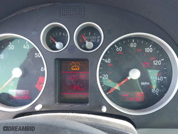 2001 Audi TT with VIN TRUWT28N911007947, listed as a IAAI auction lot 42078785 with 114,721 mi miles. Bid and sale history available at carsss.com. Image 7.