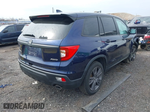 2020 Honda Passport EX-L z VIN 5FNYF8H54LB015073, wystawiony jako IAAI lot #41875214 z przebiegiem 31 363 mil mil oraz . Historia ofert i sprzedaży dostępna na DreamBid. Obrazek 4.