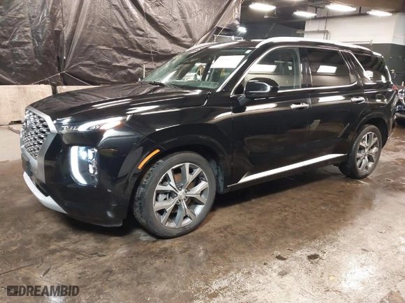 2022 Hyundai Palisade Ultimate Calligraphy with VIN KM8R5DHE2NU463821, listed as a IAAI auction lot 41545273 with 54,023 mi miles. Bid and sale history available at carsss.com. Image 2.
