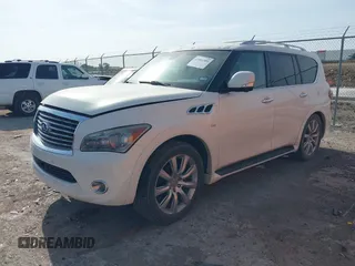 2014 Infiniti QX80 z VIN JN8AZ2NE4E9061997, wystawiony jako IAAI lot #42004389 z przebiegiem 191 814 mil mil oraz . Historia ofert i sprzedaży dostępna na DreamBid. Obrazek 2.