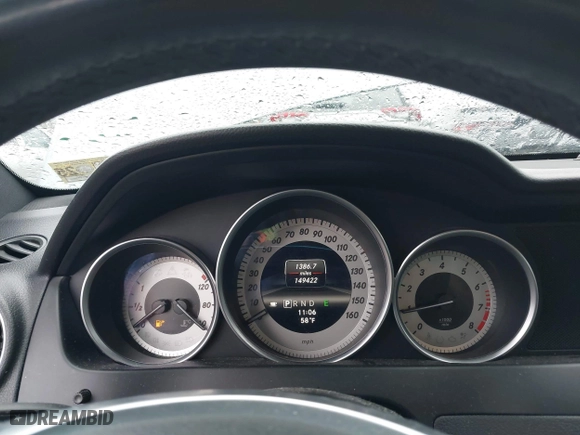 2013 Mercedes-Benz C-Class C 250 with VIN WDDGJ4HB0DG063367, listed as a IAAI auction lot 41705674 with 149,422 mi miles. Bid and sale history available at carsss.com. Image 7.