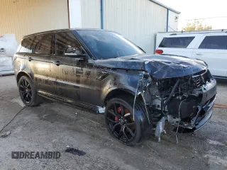 2021 Land Rover Range Rover Sport SVR with VIN SALWZ2RE8MA789212, listed as a Copart auction lot 75075584 with 42,192 mi miles and Salvage Title. Bid and sale history available at DreamBid. Image 4.