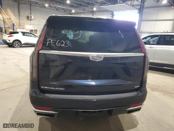 2021 Cadillac Escalade Premium Luxury Platinum with VIN 1GYS4DKL1MR430272, listed as a Copart auction lot 58939294 with 59,907 mi miles and Non Repairable. Bid and sale history available at carsss.com. Image 6.