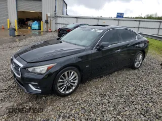 2018 Infiniti Q50 3.0t LUXE with VIN JN1EV7AP9JM355998, listed as a Copart auction lot 51741655 with 136,457 mi miles and Clean Title. Bid and sale history available at carsss.com. Image 1.