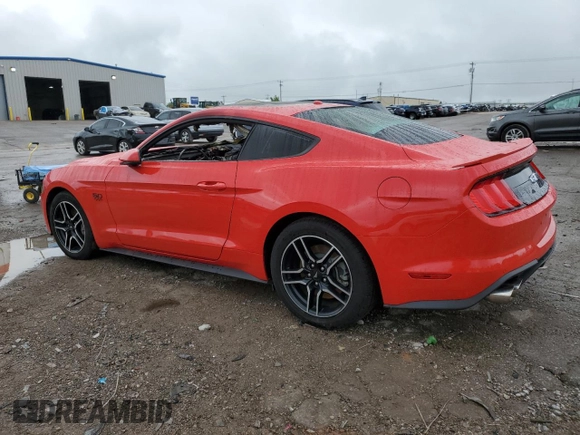 2018 Ford Mustang GT z VIN 1FA6P8CF6J5128497, wystawiony jako Copart lot #55982685 z przebiegiem Nie podano mil oraz Szkoda całkowita • Salvage title. Historia ofert i sprzedaży dostępna na DreamBid. Obrazek 2.