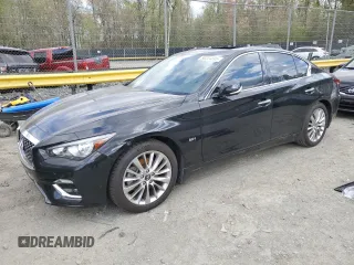 2019 Infiniti Q50 Luxe с VIN JN1EV7AR3KM556623, выставлен на аукционе Copart как лот 50234895 с пробегом 50 884 миль миль и Списание • Salvage title. История ставок и продаж доступна на DreamBid. Изображение 1.