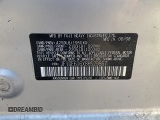 2008 Subaru Impreza Sedan (Natl) i with VIN JF1GE616X8H529867, listed as a Copart auction lot 88007375 with 173,401 mi miles and Salvage Title. Bid and sale history available at carsss.com. Image 12.