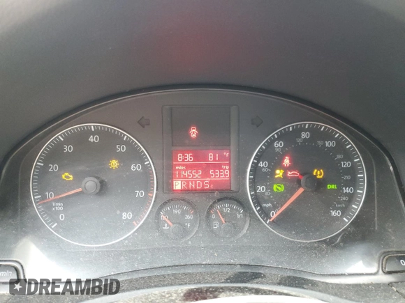 2009 Volkswagen Jetta SE with VIN 3VWRZ71K69M120110, listed as a Copart auction lot 64813905 with 114,552 mi miles and Salvage title. Bid and sale history available at DreamBid. Image 9.