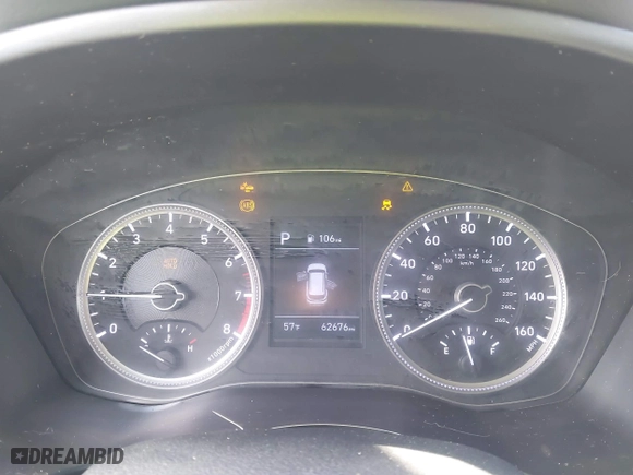 2019 Hyundai Santa Fe SE with VIN 5NMS23AD3KH070603, listed as a IAAI auction lot 41760416 with 62,676 mi miles. Bid and sale history available at carsss.com. Image 7.