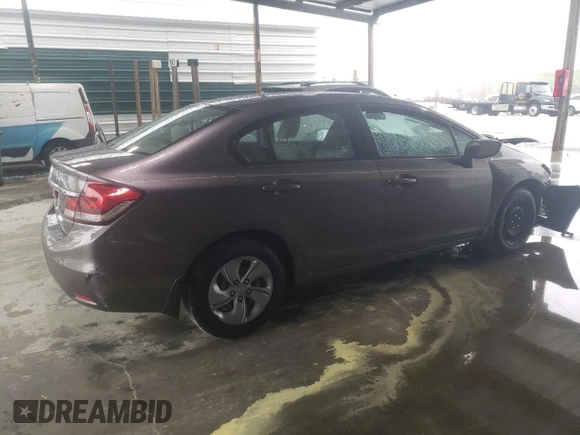 2015 Honda Civic Sedan LX with VIN 19XFB2F57FE000323, listed as a Copart auction lot 51384275 with 148,867 mi miles and Salvage Title. Bid and sale history available at carsss.com. Image 3.