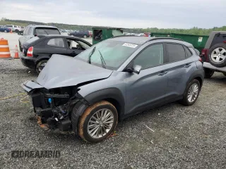 2021 Hyundai Kona SEL with VIN KM8K22AA9MU702799, listed as a Copart auction lot 52349725 with 45,980 mi miles and Salvage Title. Bid and sale history available at carsss.com. Image 1.