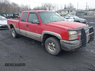 2003 Chevrolet Silverado 1500 with VIN 2GCEK19T431299780, listed as a IAAI auction lot 41537100 with 249,868 mi miles. Bid and sale history available at carsss.com. Image 1.