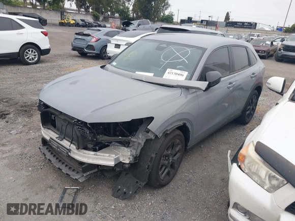 2024 Honda HR-V Sport with VIN 3CZRZ1H51RM752314, listed as a IAAI auction lot 42130406 with 10,435 mi miles and . Bid and sale history available at DreamBid. Image 23.