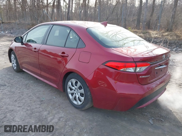2022 Toyota Corolla LE with VIN JTDEPMAE3NJ214548, listed as a IAAI auction lot 41921491 with 29,878 mi miles and . Bid and sale history available at carsss.com. Image 3.