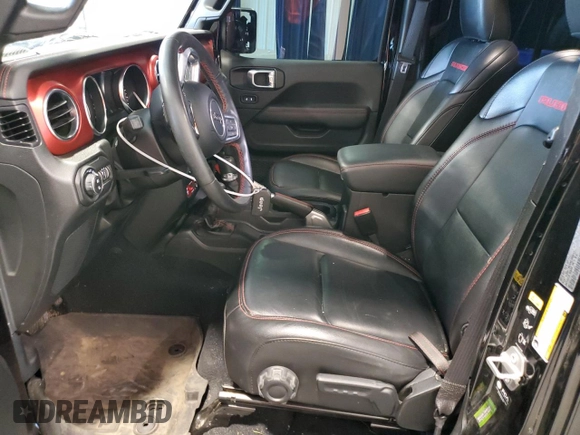 2022 Jeep Gladiator Rubicon with VIN 1C6JJTBGXNL169937, listed as a Copart auction lot 49626105 with 42,321 mi miles and Salvage title. Bid and sale history available at DreamBid. Image 7.
