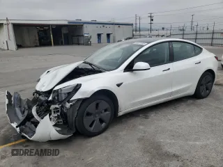 2023 Tesla Model 3 с VIN 5YJ3E1EA1PF561521, выставлен на аукционе Copart как лот 55637855 с пробегом 83 008 миль миль и Списание • Salvage title. История ставок и продаж доступна на DreamBid. Изображение 1.