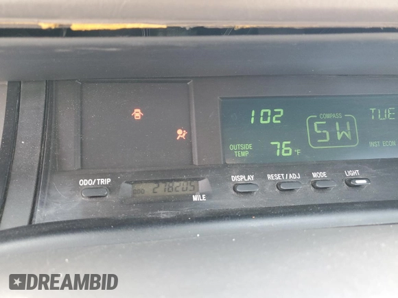 2004 Toyota Avalon XL with VIN 4T1BF28B04U366396, listed as a Copart auction lot 54438455 with 278,205 mi miles and Salvage Title. Bid and sale history available at DreamBid. Image 9.