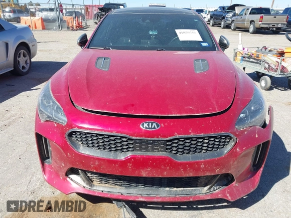 2019 Kia Stinger GT1 with VIN KNAE45LC4K6058140, listed as a IAAI auction lot 41859753 with 63,847 mi miles and . Bid and sale history available at DreamBid. Image 12.
