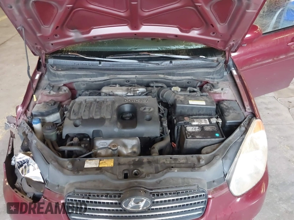 2007 Hyundai Accent GLS with VIN KMHCN46C27U111106, listed as a IAAI auction lot 41383317 with 147,882 mi miles. Bid and sale history available at carsss.com. Image 10.