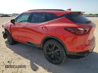 2022 Chevrolet Blazer RS с VIN 3GNKBERS1NS114973, выставлен на аукционе Copart как лот 52715415 с пробегом 42 591 миль миль и Списание • Salvage title. История ставок и продаж доступна на DreamBid. Изображение 2.