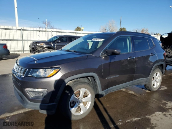 2018 Jeep Compass Latitude with VIN 3C4NJDBB6JT423890, listed as a Copart auction lot 86093334 with NaN miles and Clean Title. Bid and sale history available at carsss.com. Image 1.
