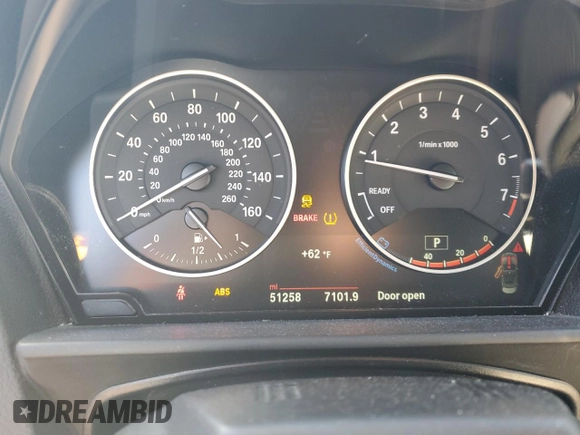 2017 BMW 2 Series 230i with VIN WBA2K9C39HV647568, listed as a Copart auction lot 43027895 with 51,258 mi miles and Salvage title. Bid and sale history available at DreamBid. Image 9.