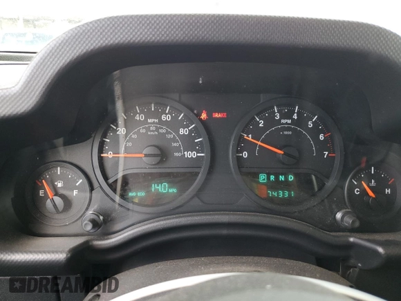 2009 Jeep Wrangler X with VIN 1J4FA24199L787574, listed as a Copart auction lot 58189835 with 74,331 mi miles and Salvage title. Bid and sale history available at DreamBid. Image 9.