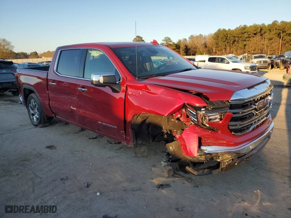2024 GMC Sierra 1500 SLT with VIN 3GTUUDED2RG345404, listed as a Copart auction lot 87416114 with 12,701 mi miles and Salvage Title. Bid and sale history available at carsss.com. Image 4.