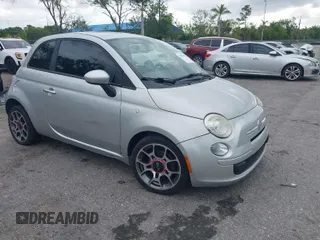 2013 FIAT 500 Pop with VIN 3C3CFFAR3DT531041, listed as a IAAI auction lot 41899499 with 121,429 mi miles. Bid and sale history available at carsss.com. Image 1.