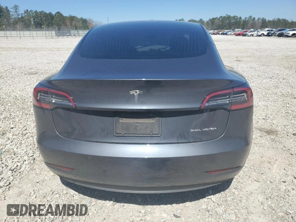 2020 Tesla Model 3 Long Range with VIN 5YJ3E1EBXLF807033, listed as a Copart auction lot 49548665 with 32,031 mi miles and Salvage Title. Bid and sale history available at carsss.com. Image 6.