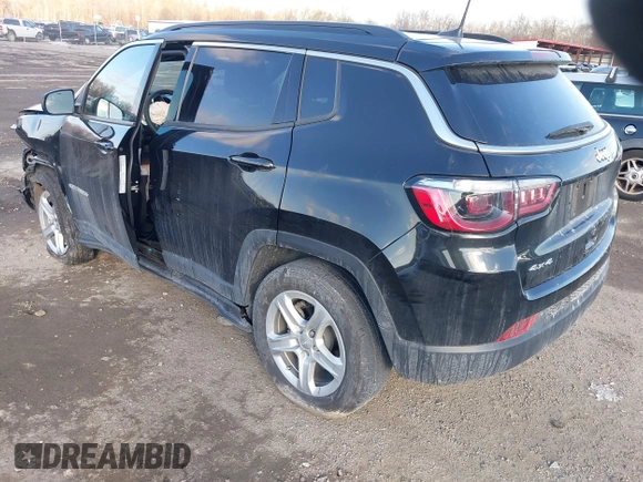 2023 Jeep Compass Latitude with VIN 3C4NJDBN3PT502551, listed as a IAAI auction lot 41327828 with 17,818 mi miles and . Bid and sale history available at DreamBid. Image 3.