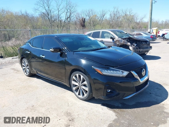 2020 Nissan Maxima Platinum with VIN 1N4AA6FV6LC385046, listed as a IAAI auction lot 41784021 with 82,440 mi miles and . Bid and sale history available at DreamBid. Image 1.