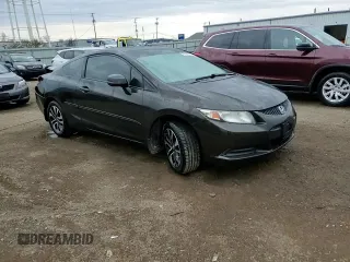 2013 Honda Civic Cpe EX with VIN 2HGFG3B8XDH511096, listed as a Copart auction lot 52083355 with 123,782 mi miles and Salvage Title. Bid and sale history available at carsss.com. Image 13.