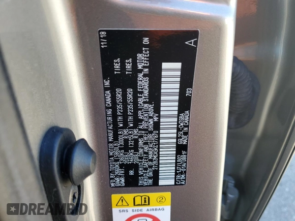2019 Lexus RX with VIN 2T2BZMCA5KC177870, listed as a Copart auction lot 63844992 with 20,850 mi miles. Bid and sale history available at carsss.com. Image 10.