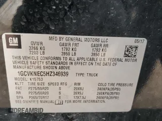 2017 Chevrolet Silverado 1500 Work Truck with VIN 1GCVKNEC5HZ346939, listed as a Copart auction lot 50740225 with 113,394 mi miles and Clean Title. Bid and sale history available at carsss.com. Image 13.
