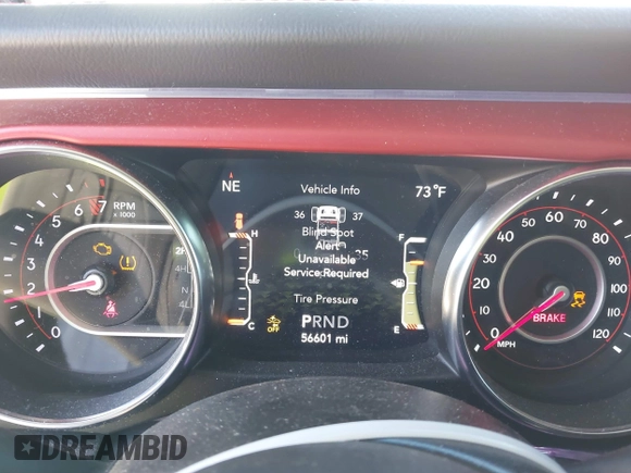 2022 Jeep Wrangler Unlimited Rubicon z VIN 1C4JJXFGXNW121489, wystawiony jako IAAI lot #41749550 z przebiegiem 56 601 mil mil oraz . Historia ofert i sprzedaży dostępna na DreamBid. Obrazek 7.