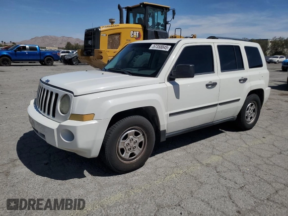 2007 Jeep Patriot Sport z VIN 1J8FT28W87D326324, wystawiony jako Copart lot #57358845 z przebiegiem 201 927 mil mil oraz Szkoda całkowita • Salvage title. Historia ofert i sprzedaży dostępna na DreamBid. Obrazek 1.