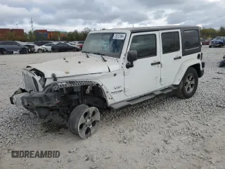 2018 Jeep Wrangler JK Unlimited Sahara with VIN 1C4BJWEG2JL830445, listed as a Copart auction lot 75272164 with 47,929 mi miles and Salvage Title. Bid and sale history available at carsss.com. Image 1.