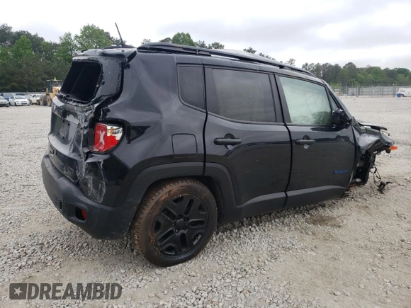 2018 Jeep Renegade Upland with VIN ZACCJBAB8JPH46343, listed as a Copart auction lot 54345095 with 93,901 mi miles and Salvage title. Bid and sale history available at DreamBid. Image 3.