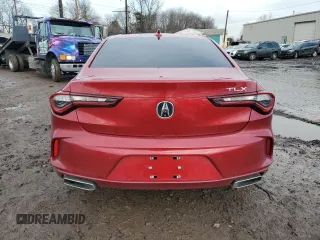 2021 Acura TLX w/Advance Package with VIN 19UUB5F67MA009722, listed as a Copart auction lot 43056775 with 27,394 mi miles and Salvage Title. Bid and sale history available at carsss.com. Image 6.