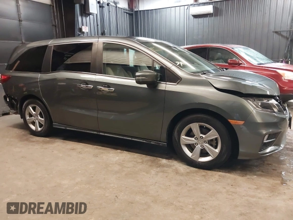 2019 Honda Odyssey EX with VIN 5FNRL6H53KB076088, listed as a IAAI auction lot 42481693 with 47,518 mi miles and . Bid and sale history available at DreamBid. Image 14.