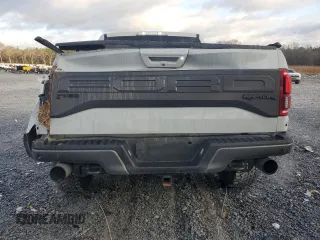 2017 Ford F-150 Raptor with VIN 1FTFW1RG1HFA51188, listed as a Copart auction lot 86782974 with 131,185 mi miles and Salvage Title. Bid and sale history available at carsss.com. Image 6.