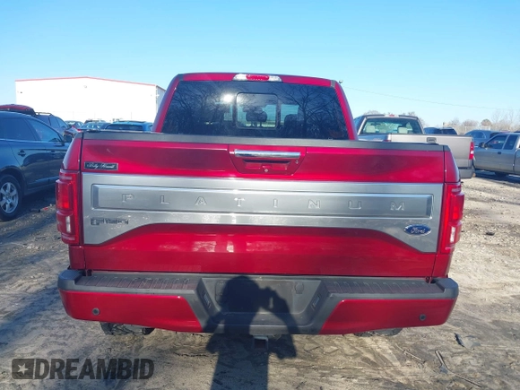 2015 Ford F-150 XLT with VIN 1FTEW1EG9FFA66343, listed as a IAAI auction lot 41497429 with 105,013 mi miles. Bid and sale history available at carsss.com. Image 16.