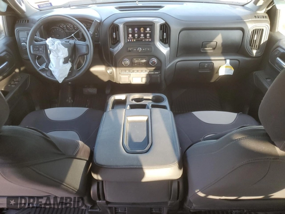 2022 Chevrolet Silverado 1500 Custom with VIN 1GCPABEK7NZ633597, listed as a Copart auction lot 77459134 with 31,487 mi miles and Salvage Title. Bid and sale history available at DreamBid. Image 8.
