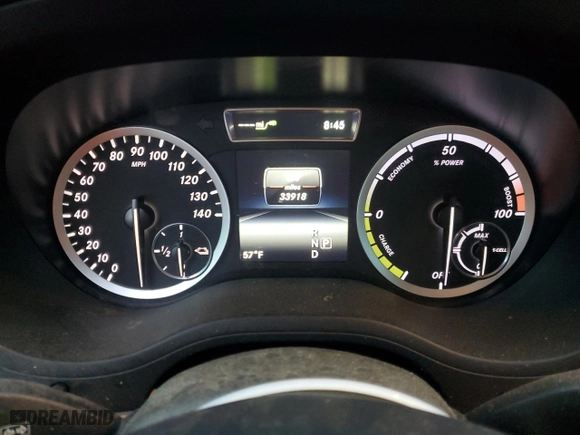 2014 Mercedes-Benz B-Class with VIN WDDVP9ABXEJ003839, listed as a Copart auction lot 53499135 with 33,918 mi miles and Clean Title. Bid and sale history available at carsss.com. Image 9.