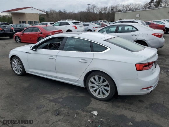 2018 Audi A5 Sportback Premium Plus with VIN WAUBNCF52JA007510, listed as a Copart auction lot 48111655 with 84,587 mi miles and Salvage Title. Bid and sale history available at carsss.com. Image 2.