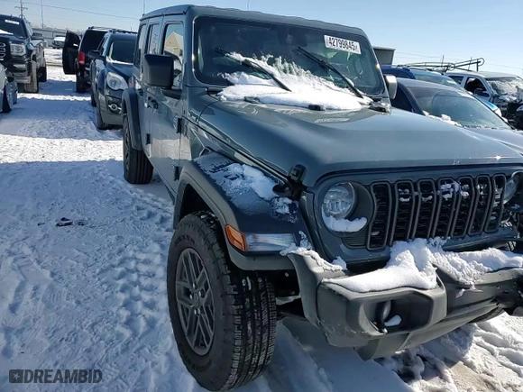 2024 Jeep Wrangler Sport with VIN 1C4PJXDG5RW315947, listed as a Copart auction lot 42799845 with 2,266 mi miles and Salvage Title. Bid and sale history available at carsss.com. Image 12.